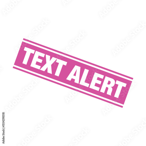 Text Alert Rubber Stamp Vector Template