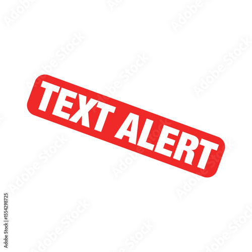 Text Alert Rubber Stamp Vector Template