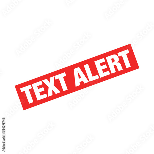 Text Alert Rubber Stamp Vector Template