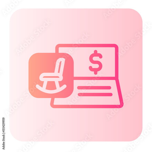 bank account gradient icon