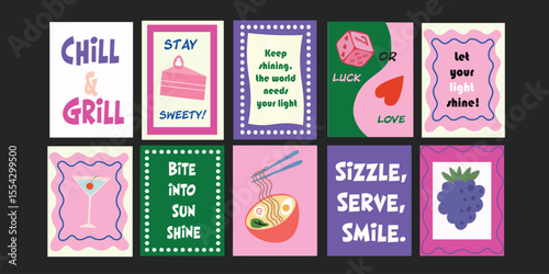 Banners perfect for food promotions, featuring summer fruits and florals.

