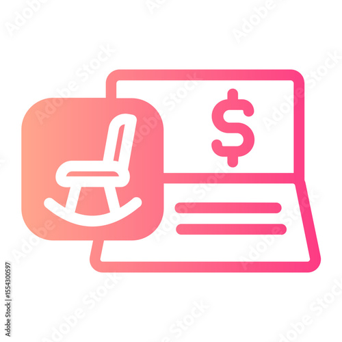bank account gradient icon