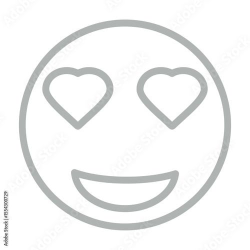 Grateful Vector Line Grey Icon Design