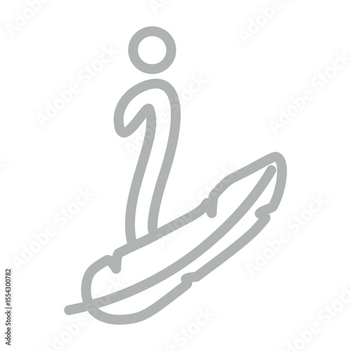 Sensitive Information Vector Line Grey Icon Design