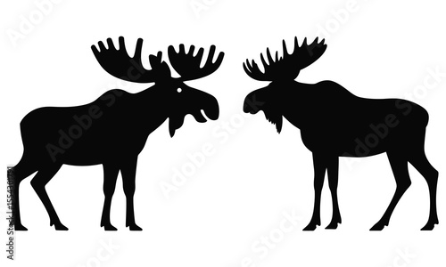 deer silhouette vector