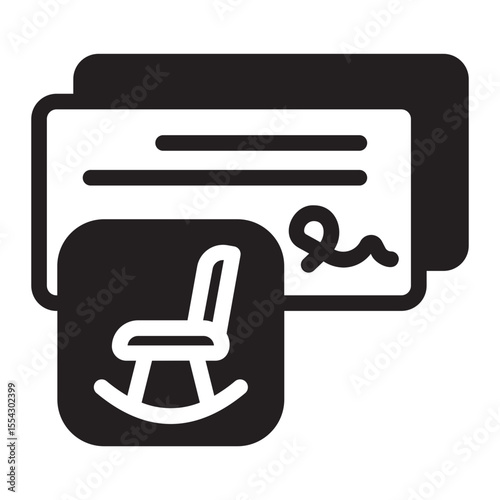 paycheck glyph icon