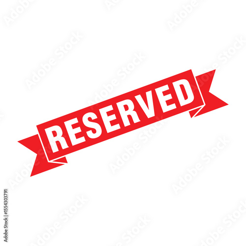 Reserved Letter Rubber Stamp Vector Template