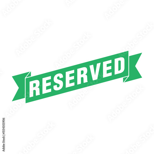 Reserved Letter Rubber Stamp Vector Template