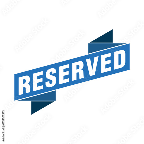 Reserved Letter Rubber Stamp Vector Template