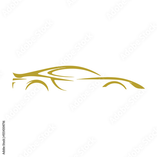 Unique car logo Modern and minimalist vector and abstract logo