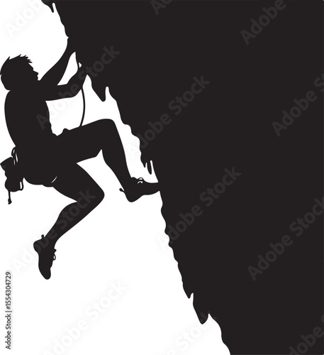 person, silhouette, extreme, mountaineer, active, climb, climber, climbing, man, rock, adventure, vector, mountain, dangerous, earth, hiking, hobby, journey, jump, outside, risk, tattoo, cliff, drawin