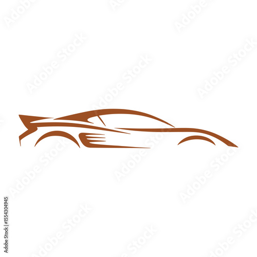 Unique car logo Modern and minimalist vector and abstract logo