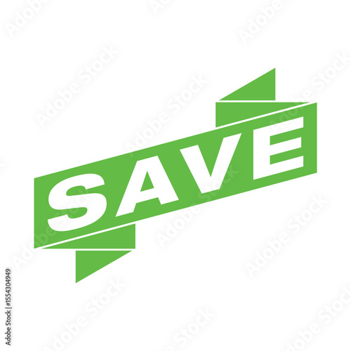Save Letter Rubber Stamp Vector Template