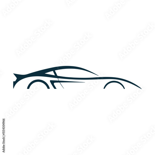 Unique car logo Modern and minimalist vector and abstract logo