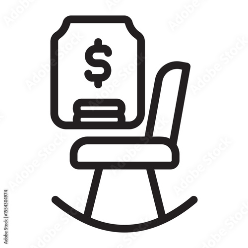 pension line icon