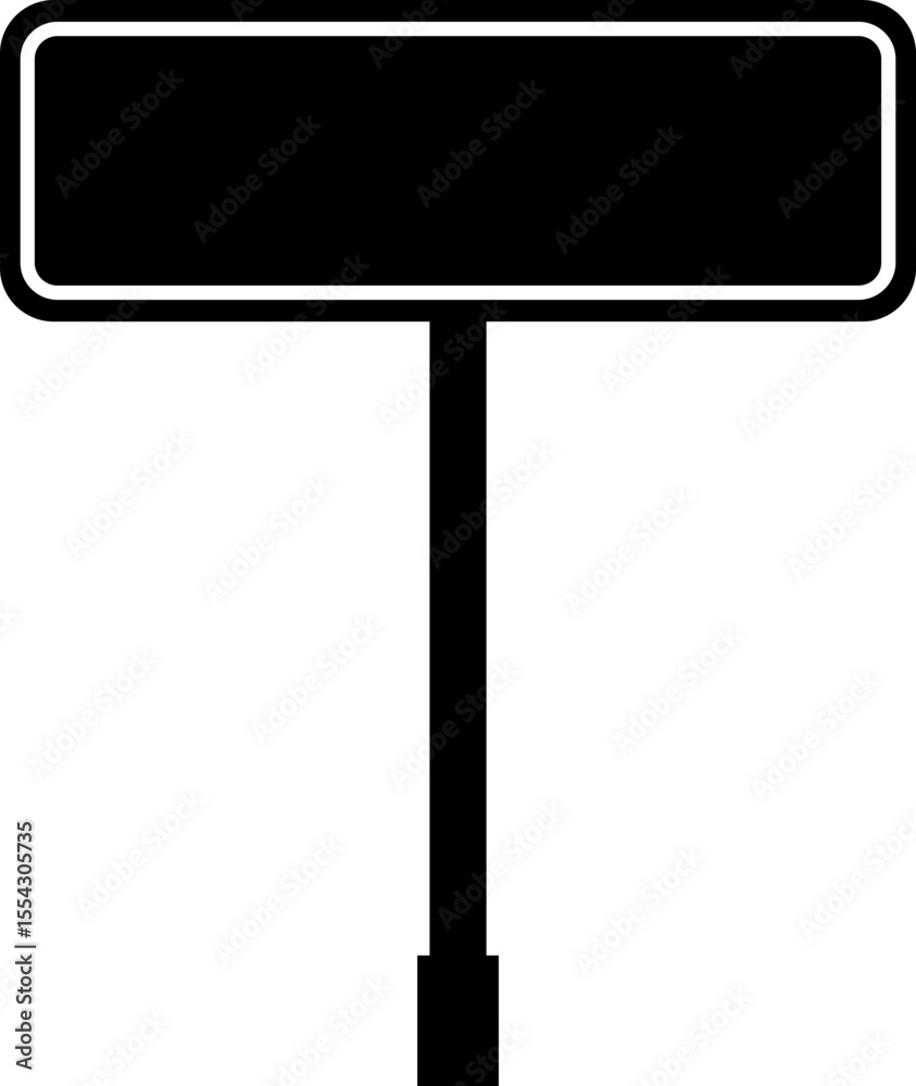 Fototapeta premium road sign icon in flat isolated on transparent background