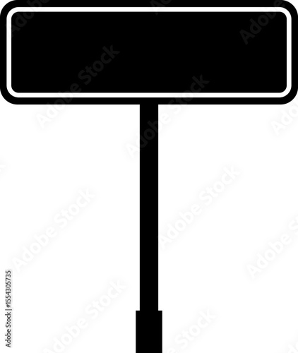 road sign icon in flat isolated on transparent background