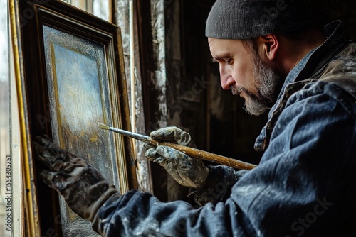 Restorer restores the original properties and appearance of picture in frame