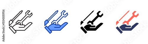 Equipment icon sheet multiple style collection