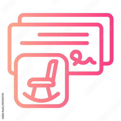 paycheck gradient icon