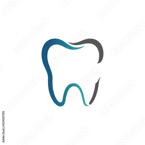 Unique dental logo Modern and minimalist vector and abstract logo