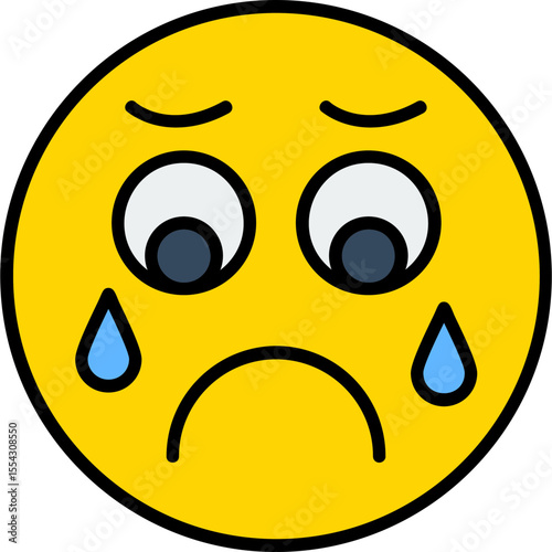 Sad Vector Icon Design