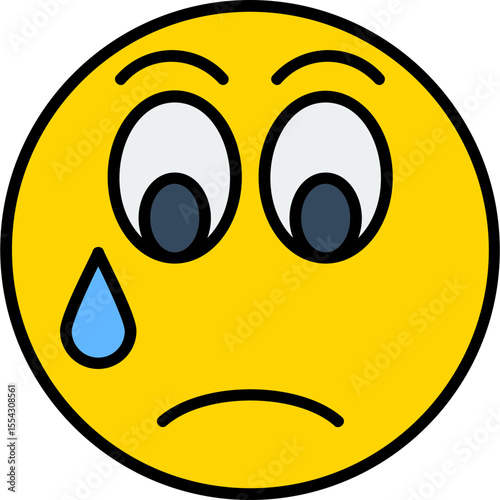 Sad Vector Icon Design