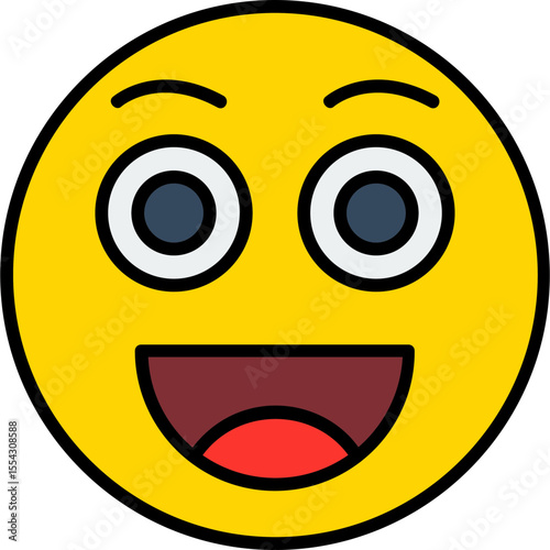 Laughing Vector Icon Design
