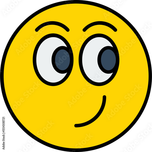 Smirk  Vector Icon Design