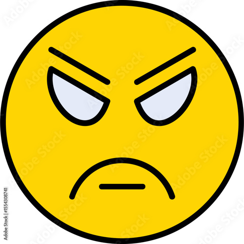 Angry Vector Icon Design
