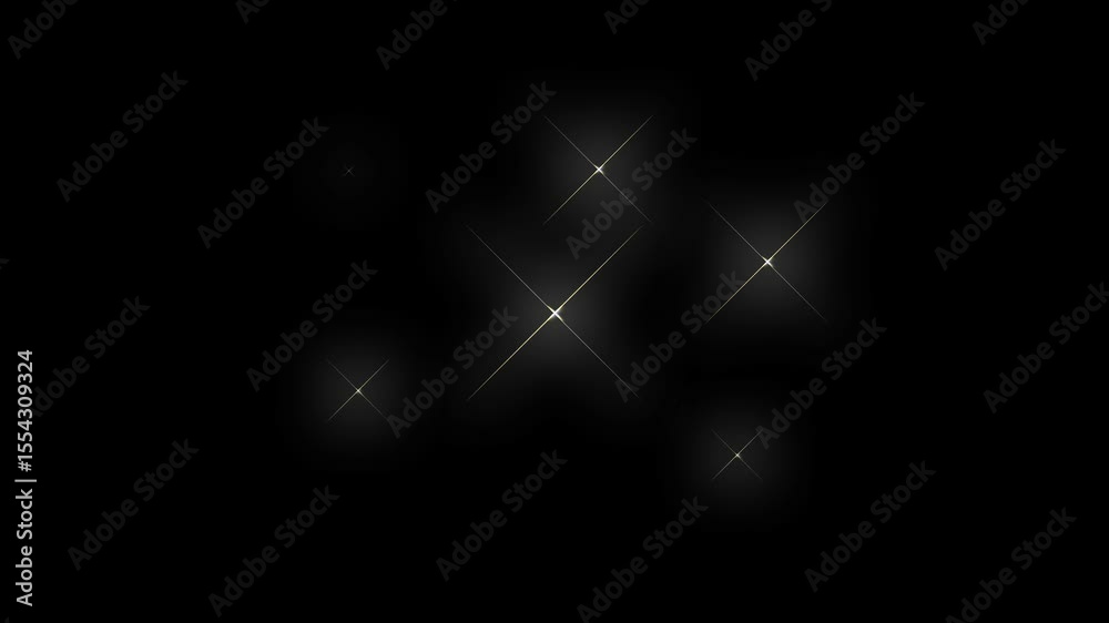 Twinkling Glittering Stars, Sparkling twinkling Star or blinking light effect, Stars shine effect, Twinkling Stars Animation, Starry Night Animation, doodle style vector light effect.
