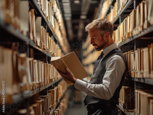 Archivist systematizes, stores, describes, and arranges them in accordance with legal requirements