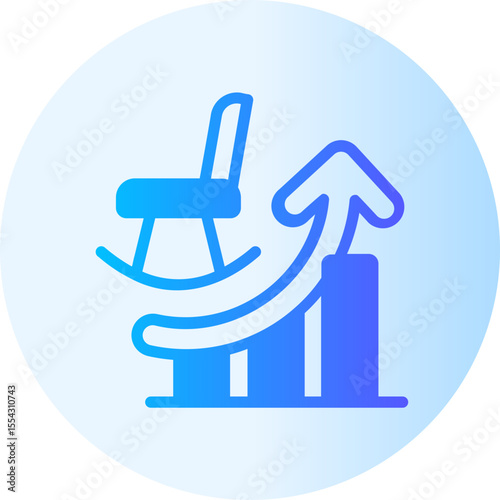 growth gradient icon