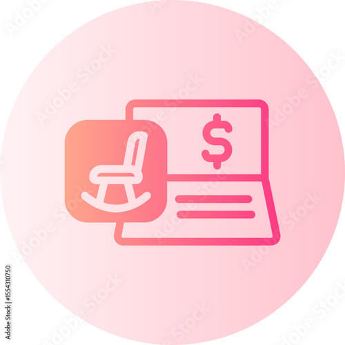 bank account gradient icon