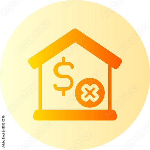 mortgage gradient icon