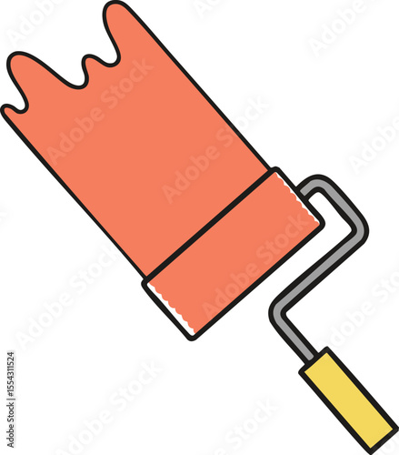 paint brush vector illustration