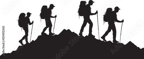 group of people in the cave, silhouette, people, vector, woman, illustration, couple, family, black, person, love, child, mountain, walking, men, business, shopping, boy, silhouettes, fashion, art, cl