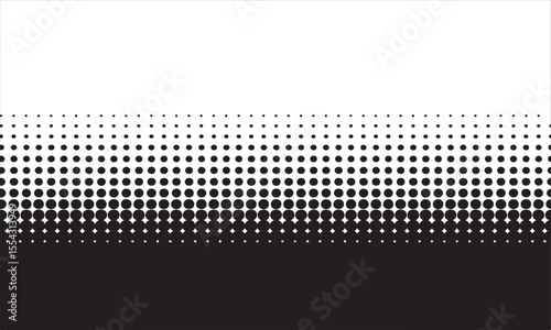 Black dots transition from small to large across a white background