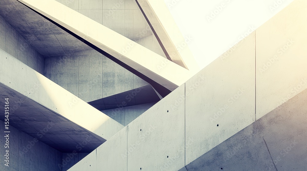 Fototapeta premium Abstract architectural concrete structure detail.