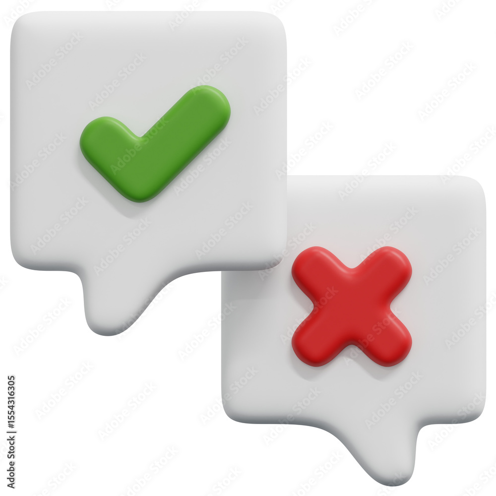 Obraz premium 3D Feedback Status Icon