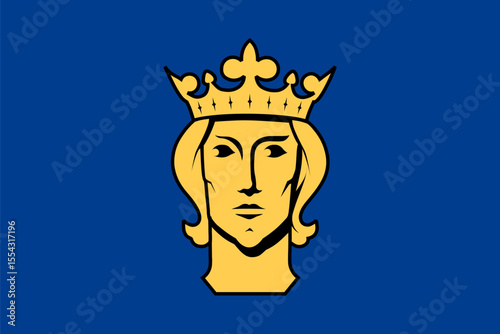 Flag of Stockholm city, Sweden