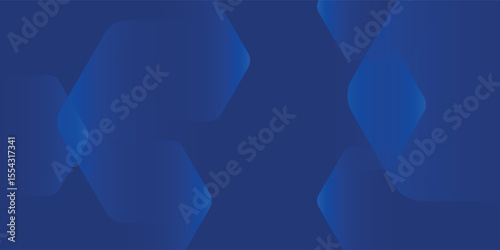 Modern abstract blue background with glowing geometric lines. Blue gradient hexagon shape design. Futuristic technology concept. modern arts
