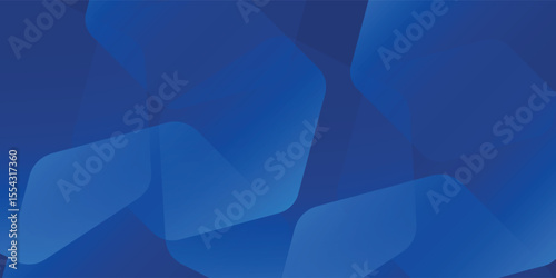 Modern abstract blue background with glowing geometric lines. Blue gradient hexagon shape design. Futuristic technology concept. modern arts
