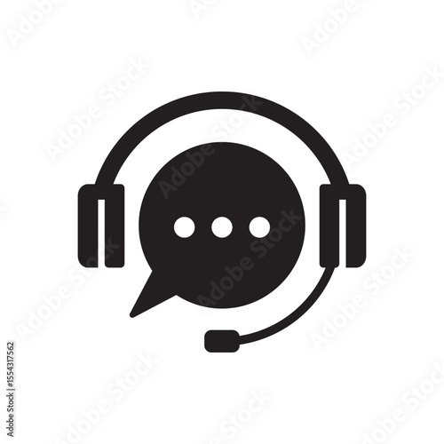 headset headphone icon. customer service icon. help and support symbol. icon symbol compatible for technical support, service hotline, information center. vector illustration.