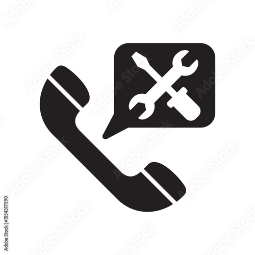 telephone icon. customer service icon. help and support symbol. icon symbol compatible for technical support, service hotline, information center. vector illustration.