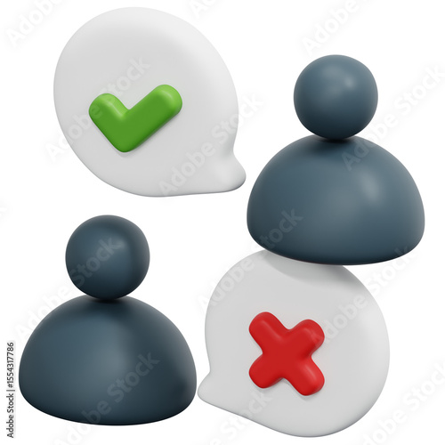 3D User Status Icon