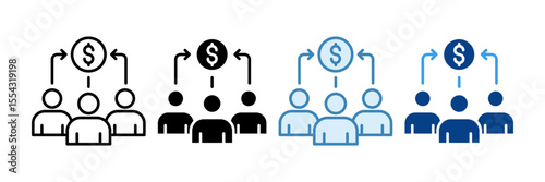 Resource Sharing Icon Set Multiple Style Collection