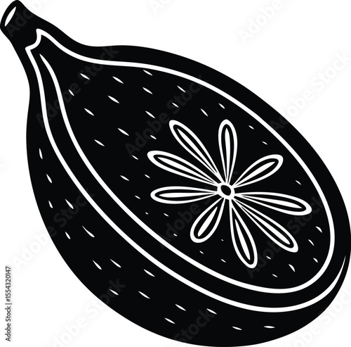  Fig Fruit Cross Section Icon