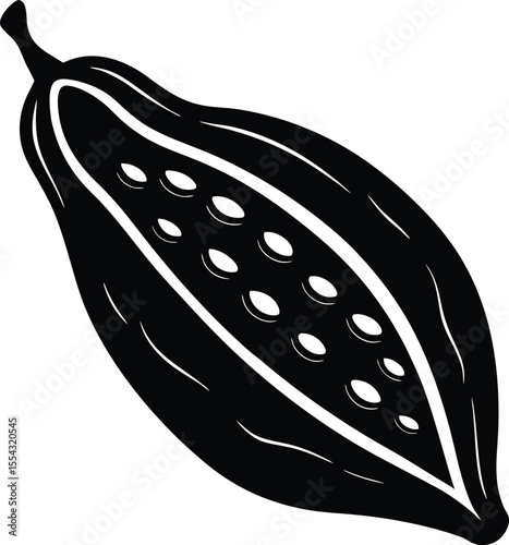 Cocoa Pod Vector Icon