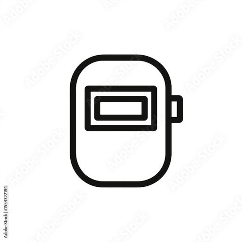 Welding helmet icon vector illustration